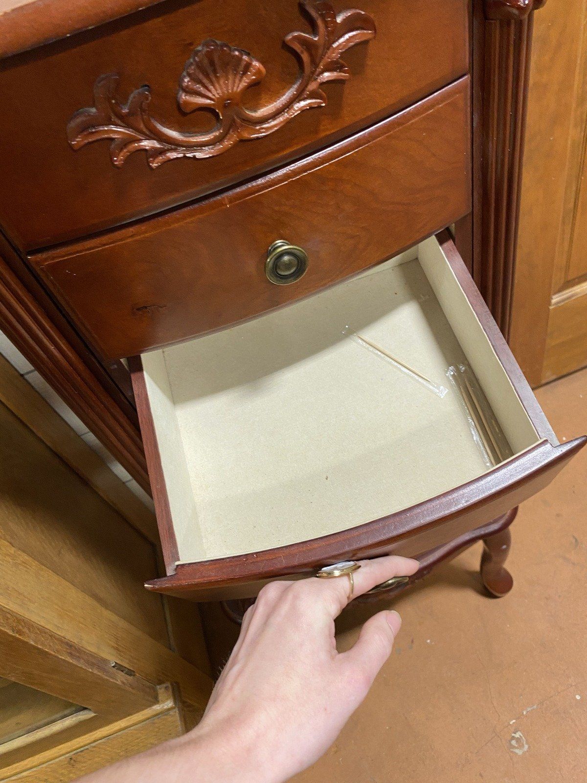 Modern Cherry Jewelry Armoire 3