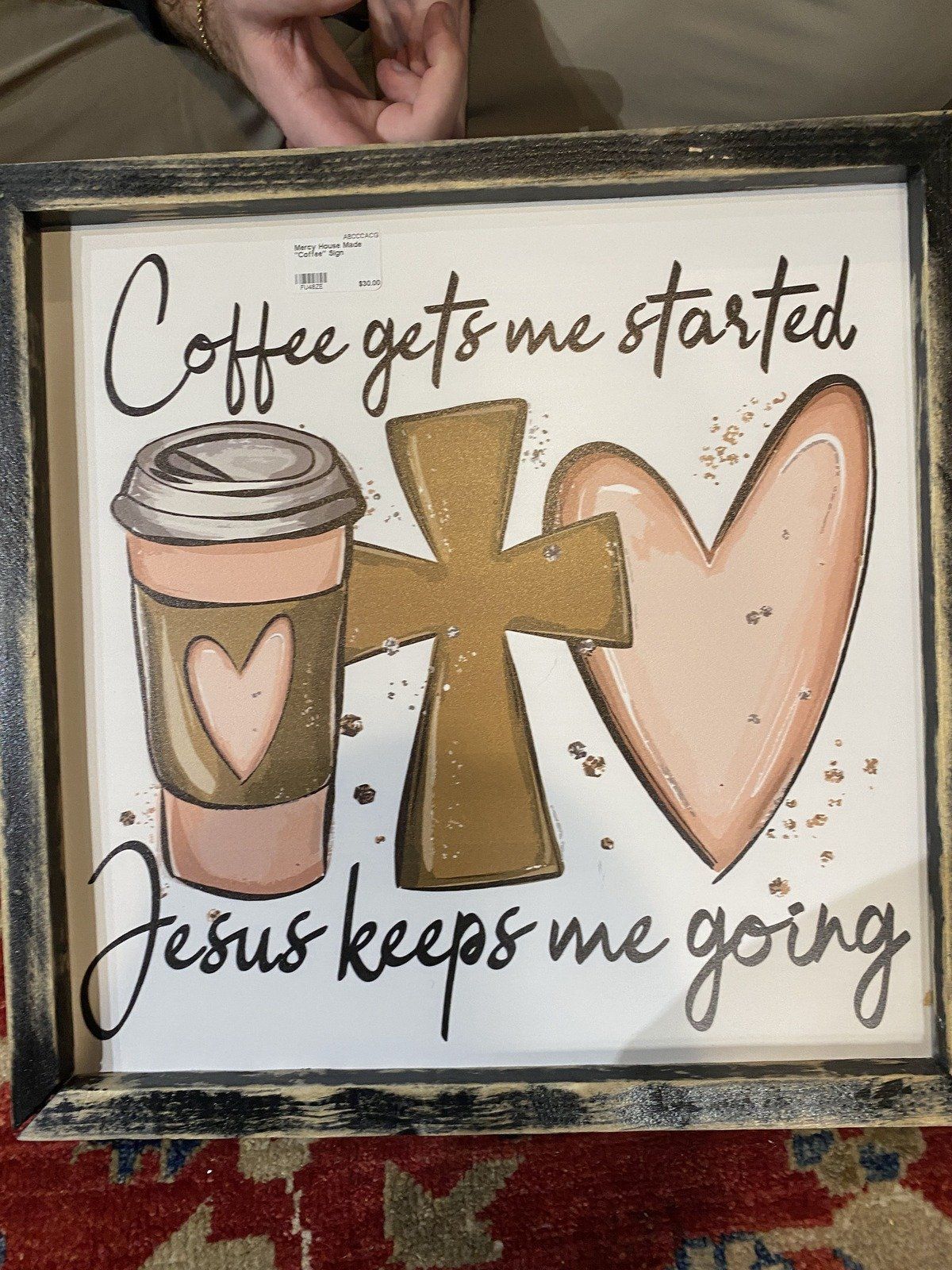 Mercy House Made Coffee Sign