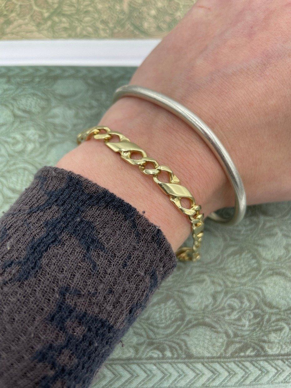 Men's Solid 14k Gold Infinity InfinityLink Bracelet 3
