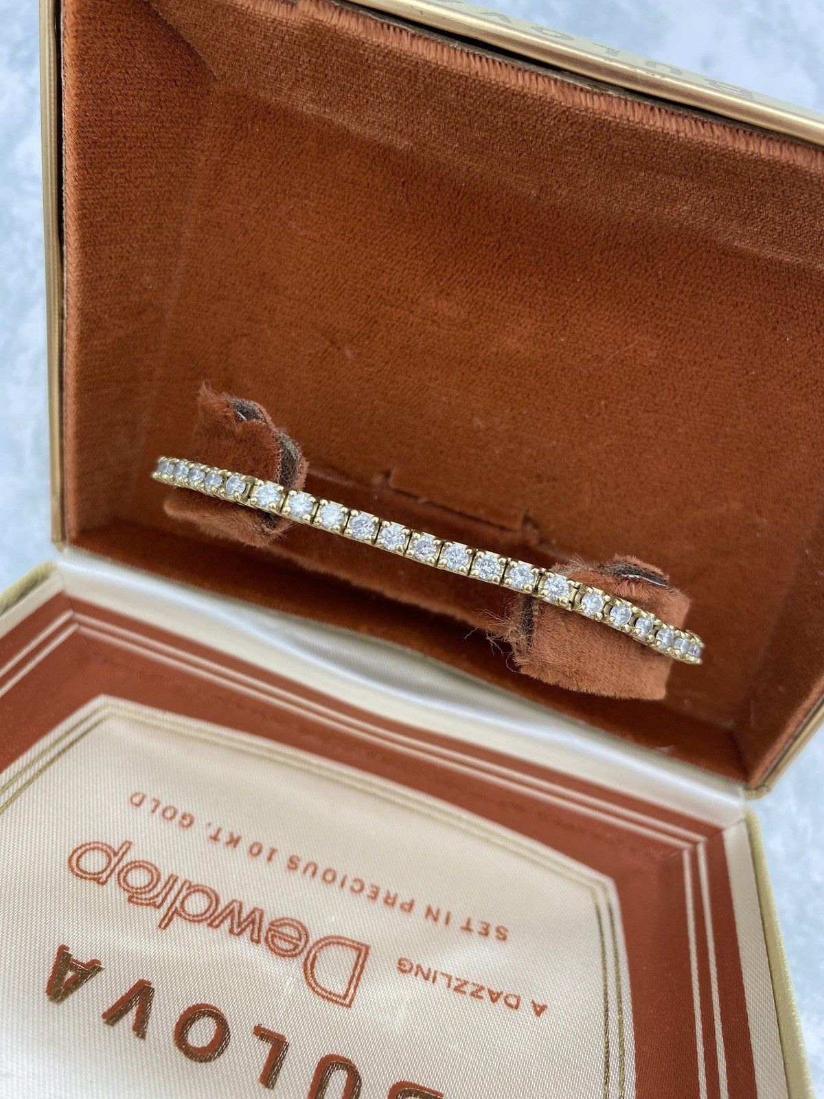 14k Gold 5ctw Round Cut Pave Diamond Ladies Tennis Bracelet 7L 5