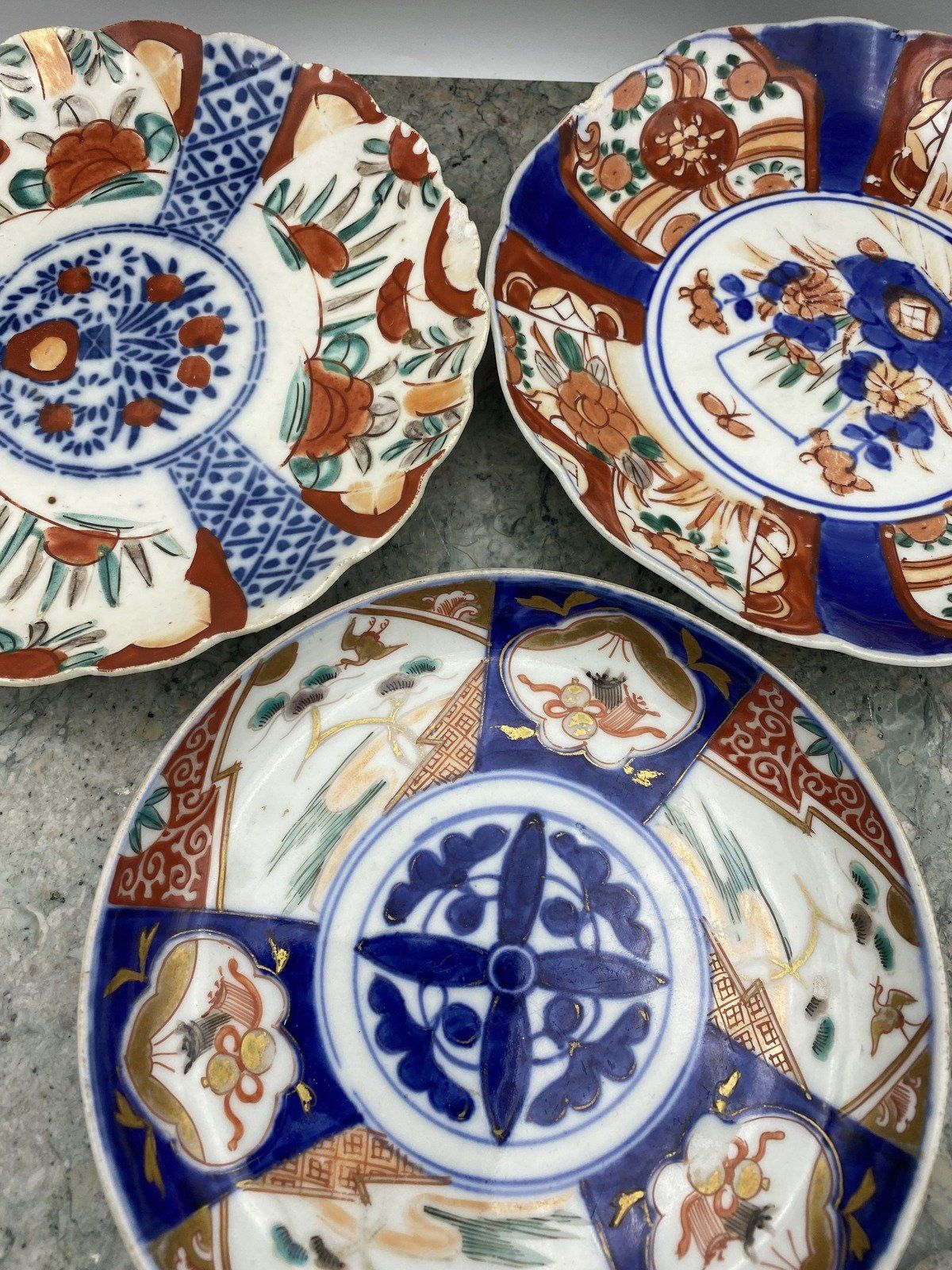 Imari Porcelain Hand Painted Plate #1190 2