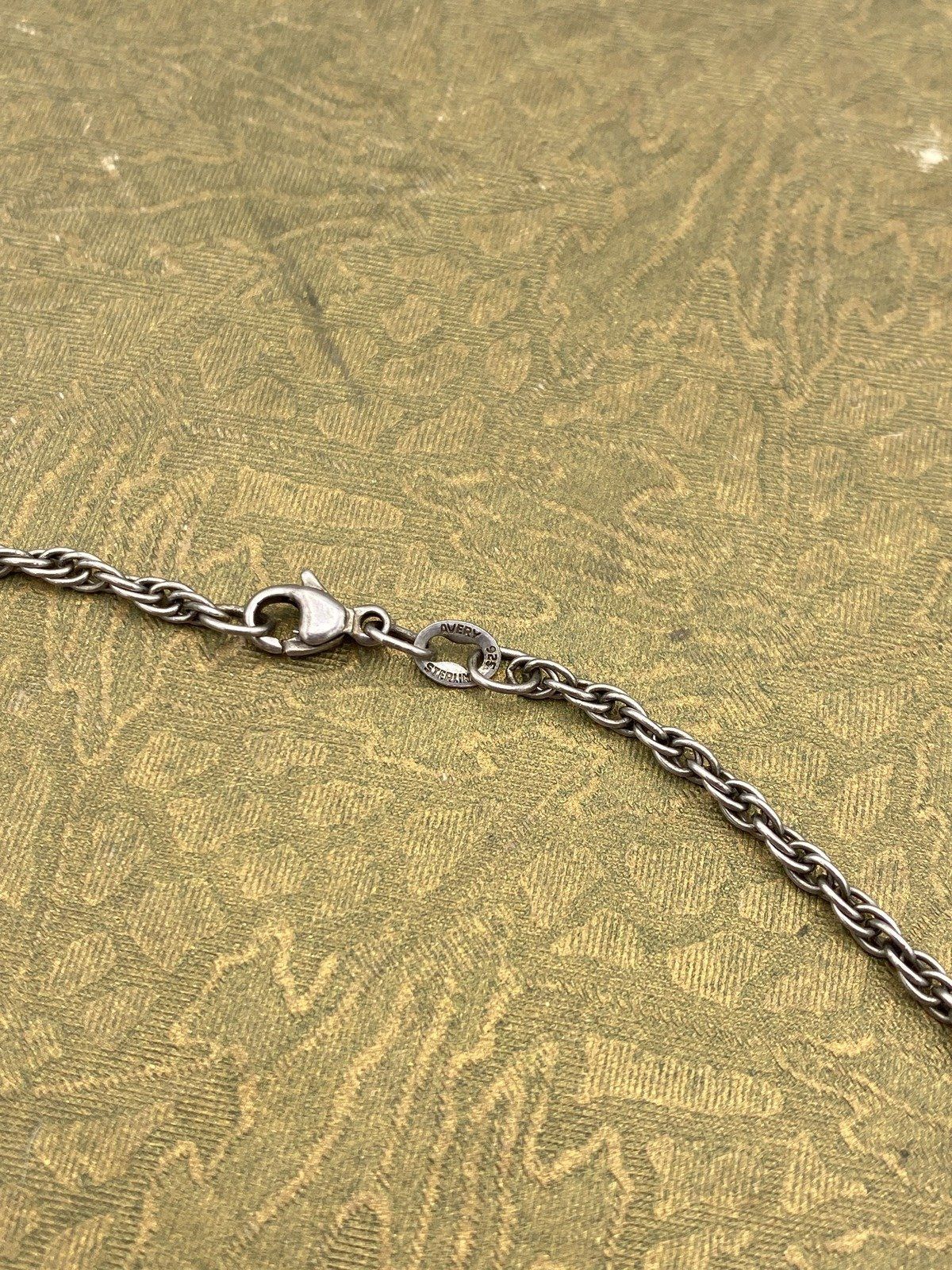 Vintage Artist Signed Sterling Silver Figural Aries Ram's Head Necklace 18L 7