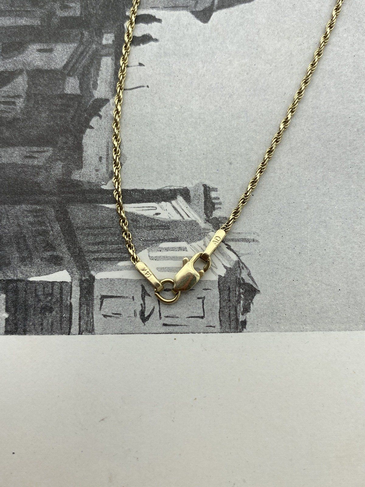 14k Gold 20L Pray for Us St. John Men's Pendant Necklace 5