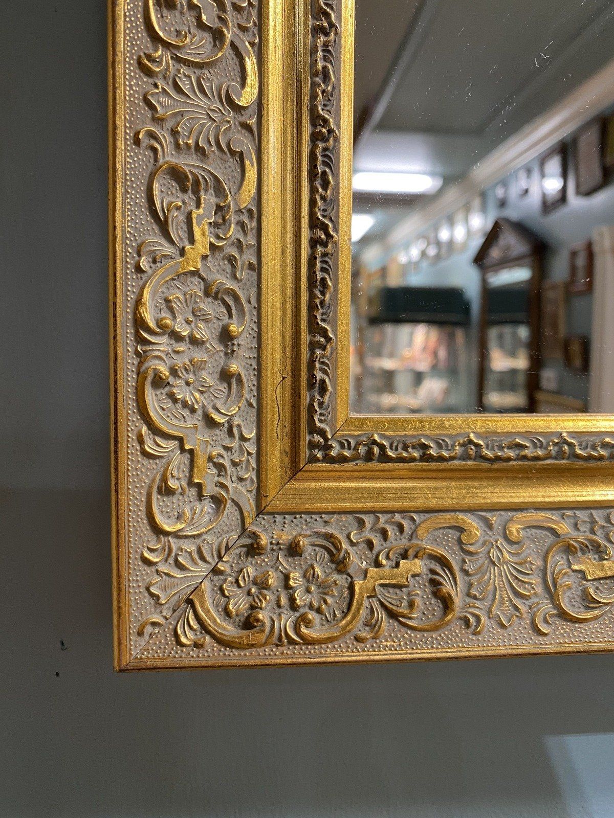 Gilt + Molded Frame Decorative Wall Mirror 14x12 (NO DISCOUNT) 2
