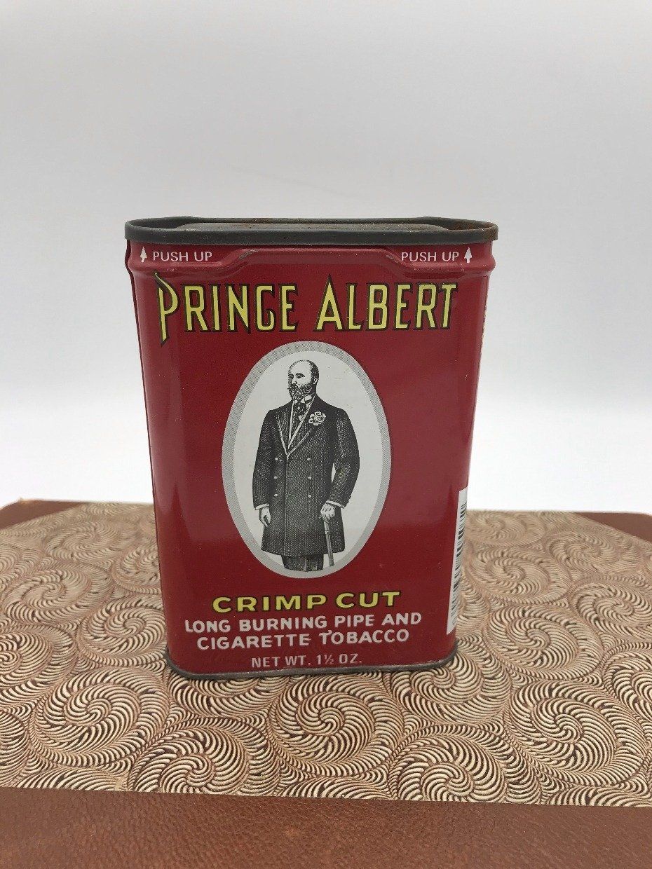 Vintage c.1930s/40s Prince Albert Crimp Cut Tobacco Tin (1177) 4