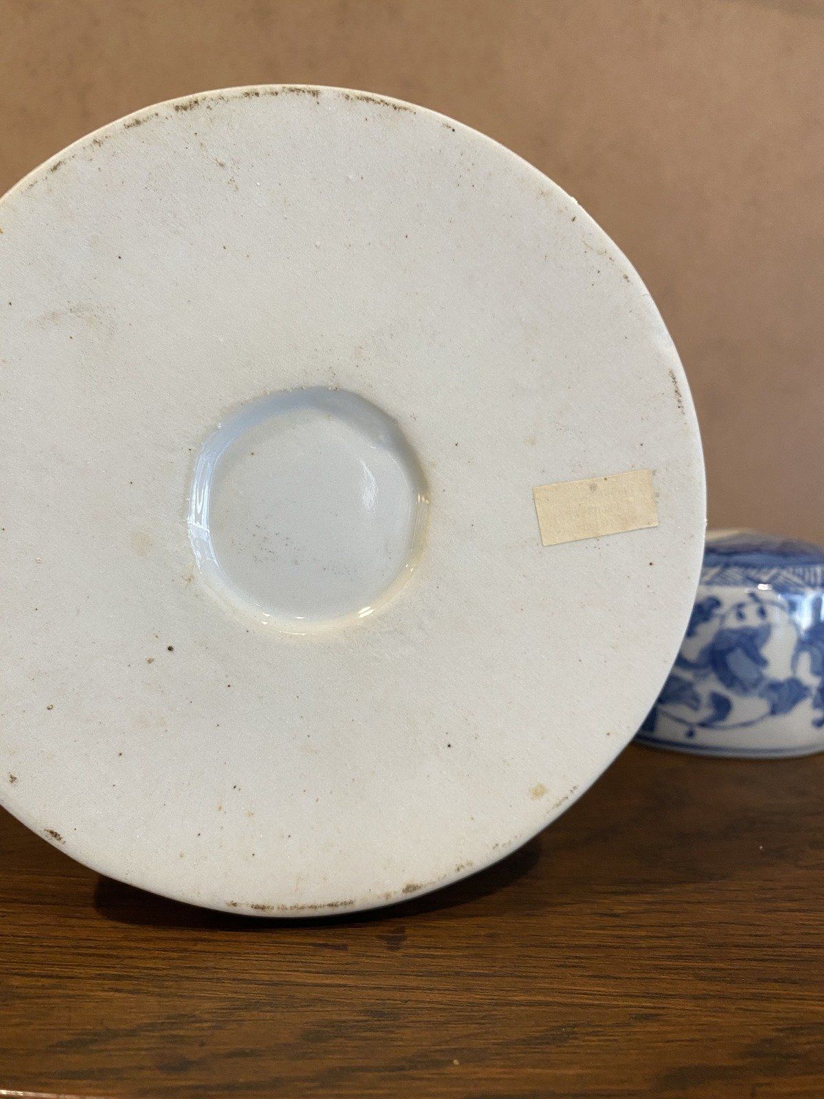 Vintage Flow Blue Prosperity Ginger Jar 4