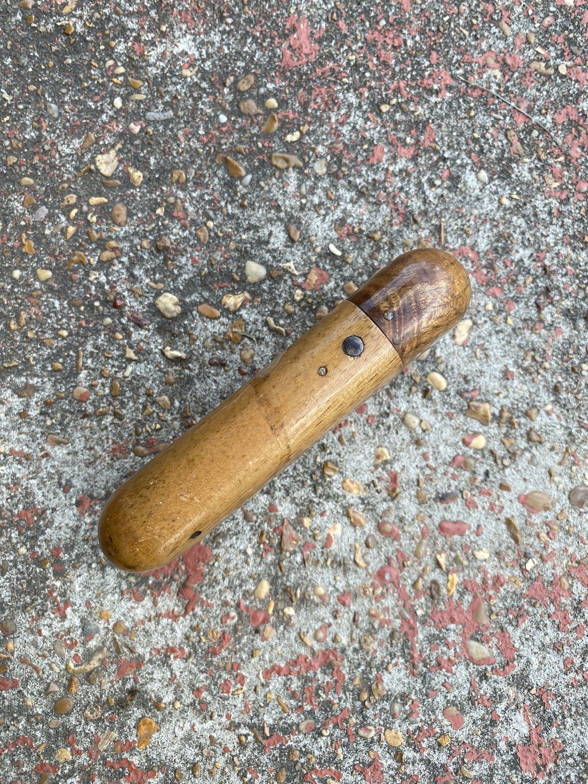 Antique Hand Made Wooden Stash/Cig Case w Locking Snap Button 3