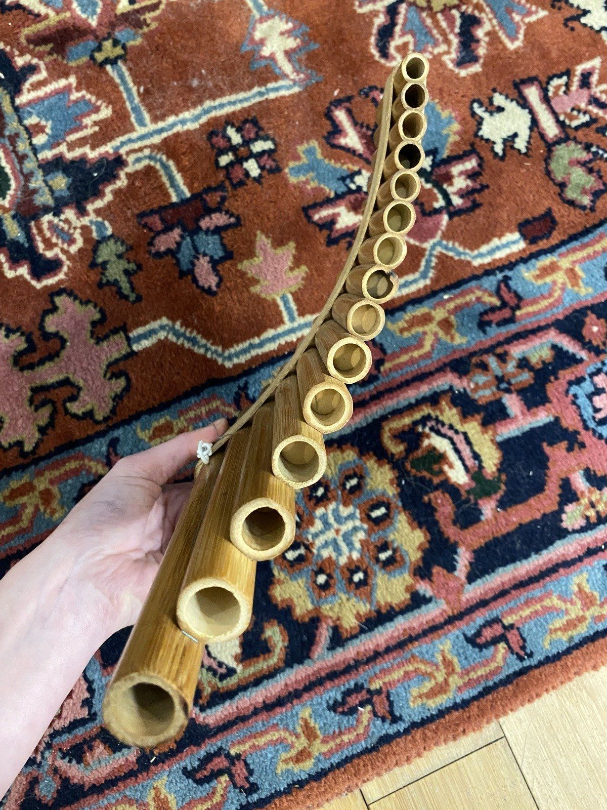 Bamboo Vintage Pan Flute #1466 7