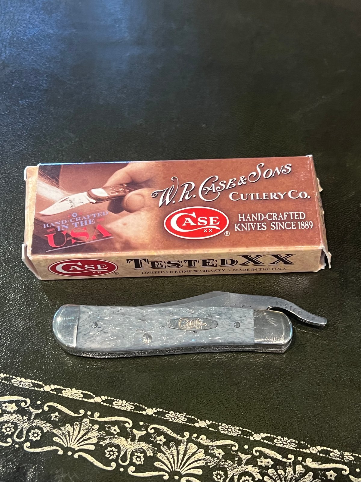 Case XX Gray Corelon RussLock 61953L SS Folding Knife w/ Box