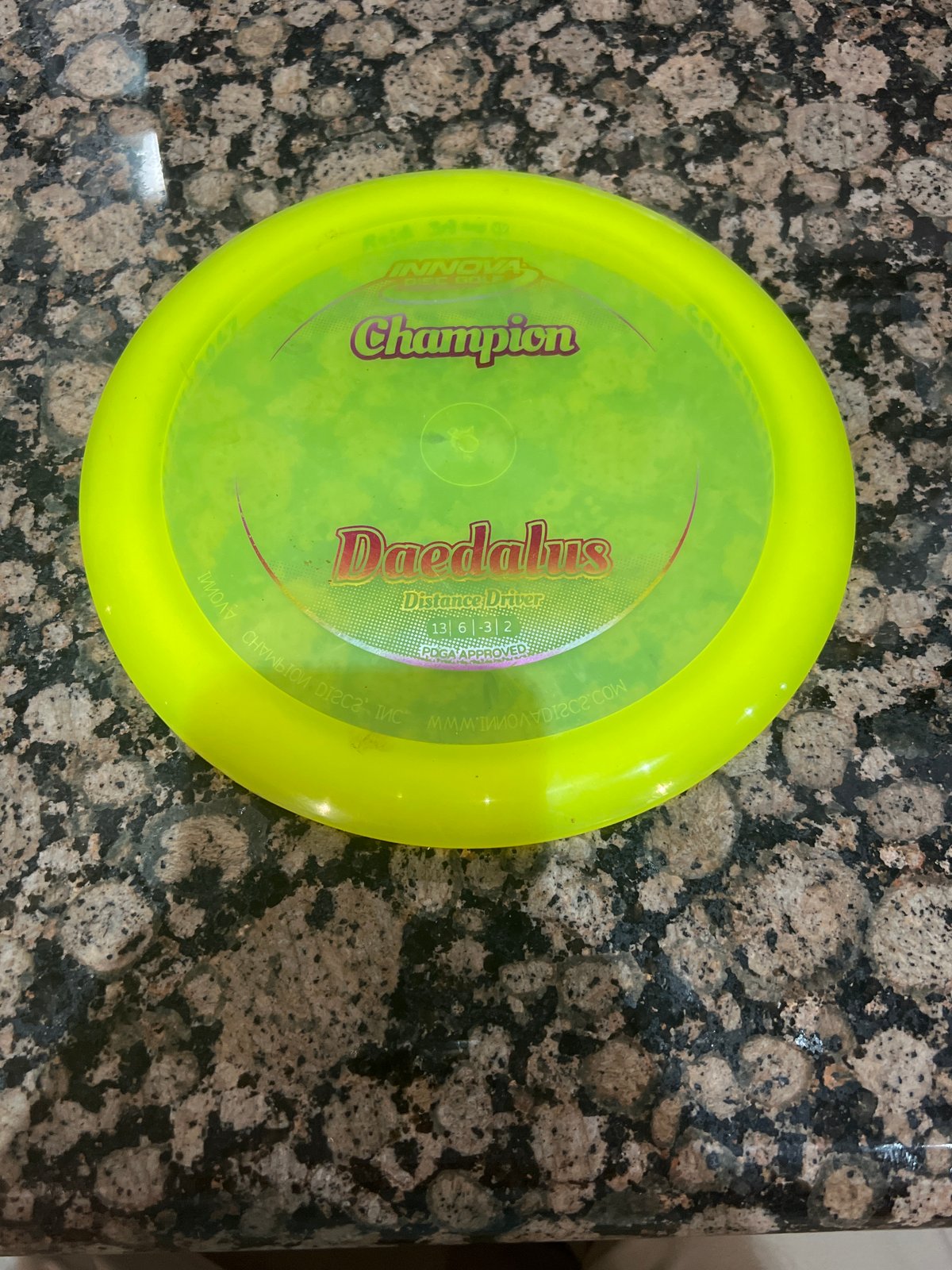 Innova Champion Daedalus Distance Driver Disc Golf Disc Yellow