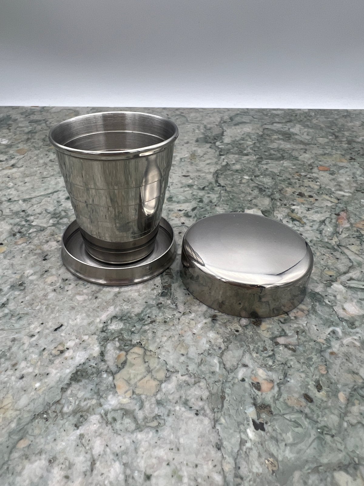 Stainless Steel Collapsible Travel Cup with Lid