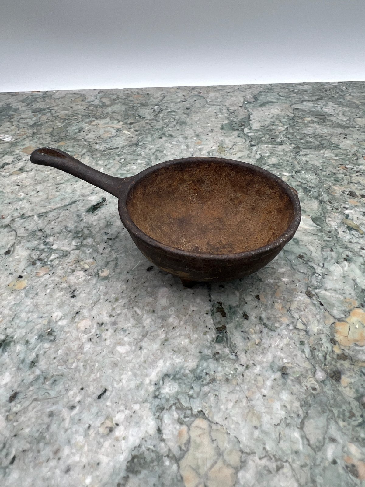 Mini Vintage Cast Iron Skillet Small Handled Pan Rustic Cookware