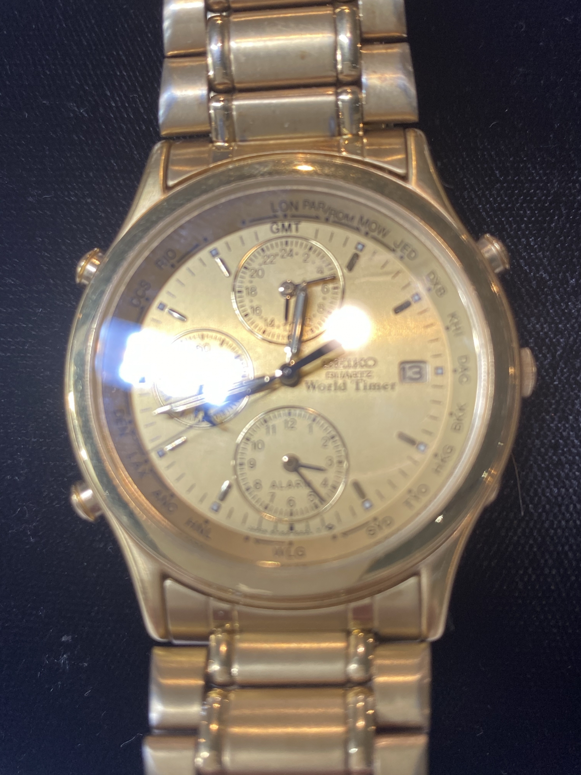 Seiko World Timer 5T52 6A00 Chronograph Watch – Wake Robbin | Consign or  Sell | Robin