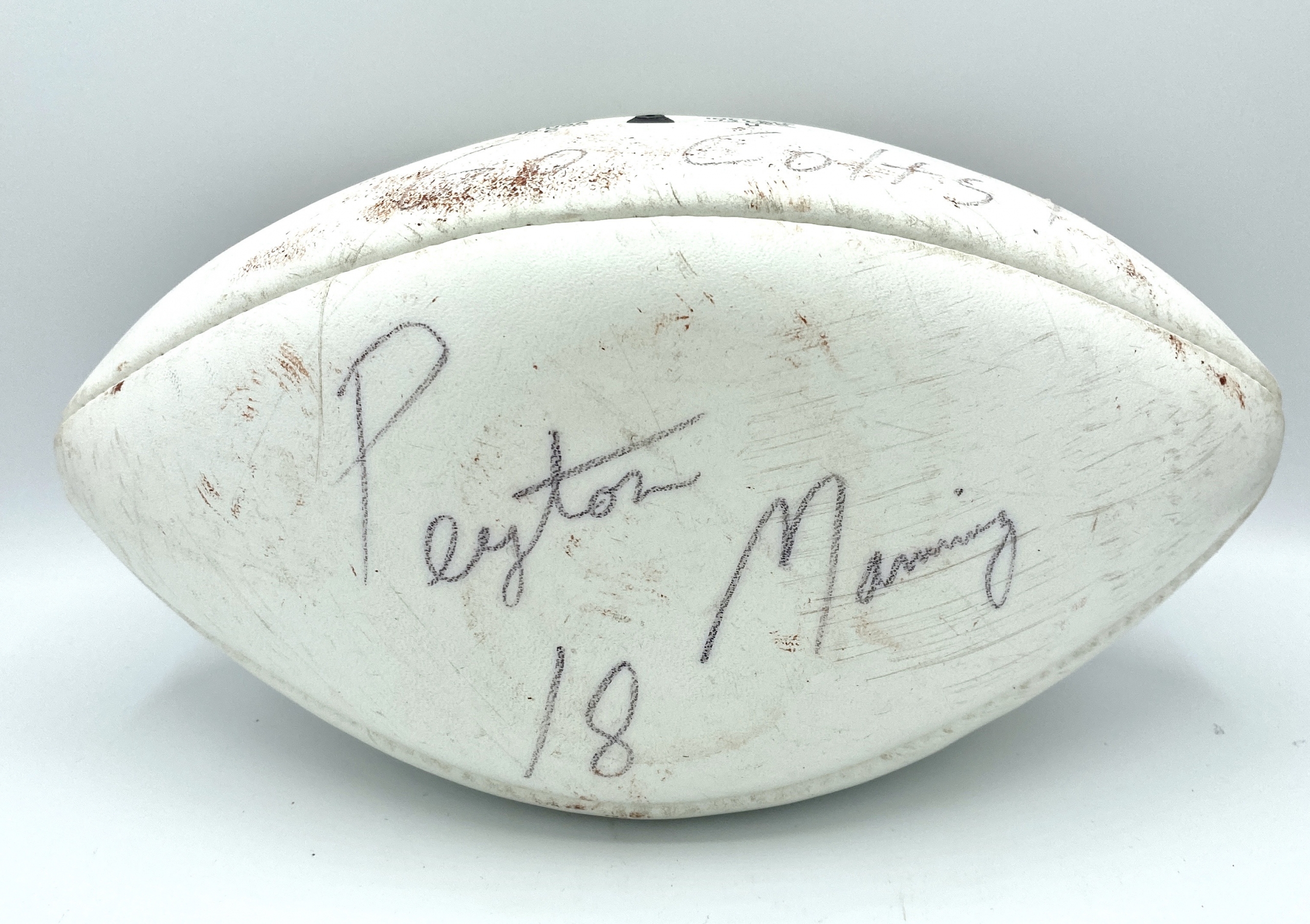 peyton manning autographed football