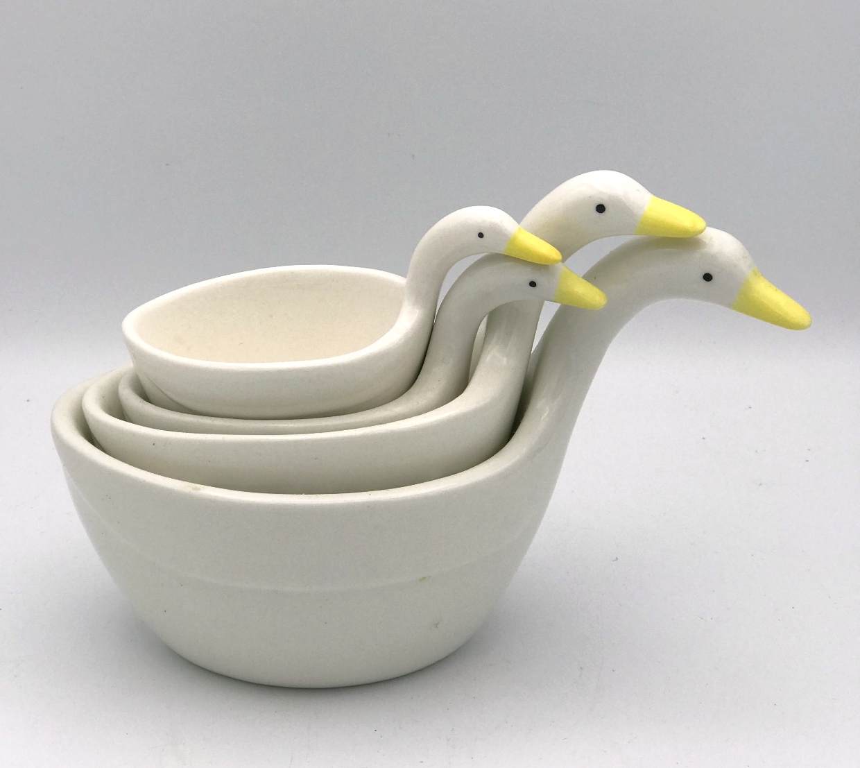 Vintage Geese Stackable Measuring Cups-set of 4 Goose Measuring