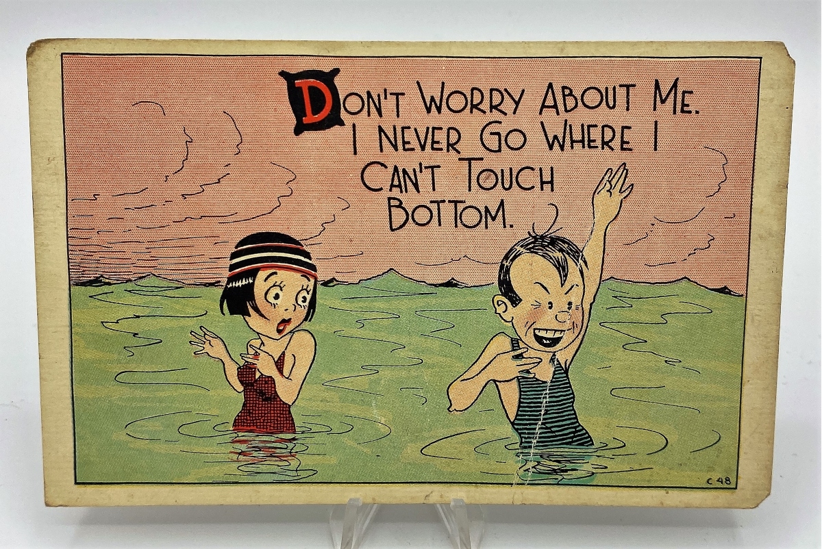 1935 Naughty Humor Animated Postcard